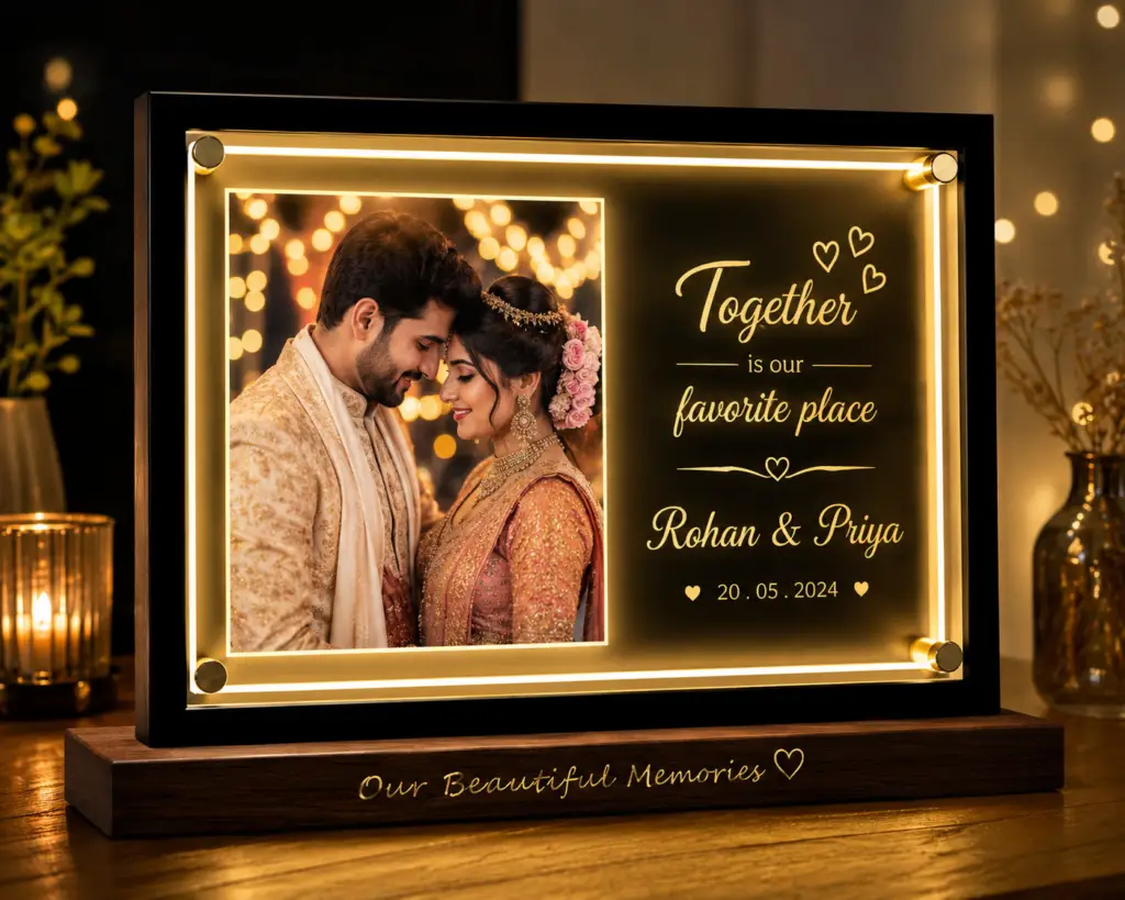 Luxury Wedding Frame , Glossy, Glitter, Matt, Silk Matt, Canvas, Glass, Acrylic Frames.